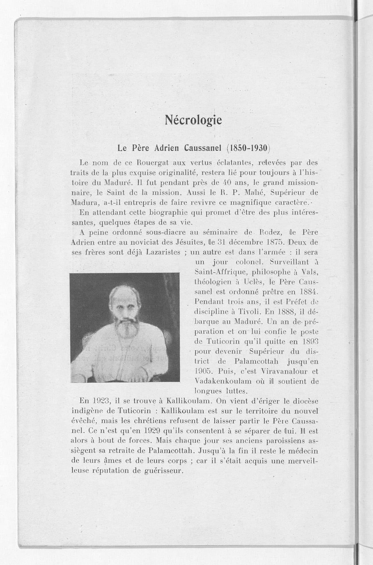 The printed page 32 of La Mission du Maduré, photographed from the book