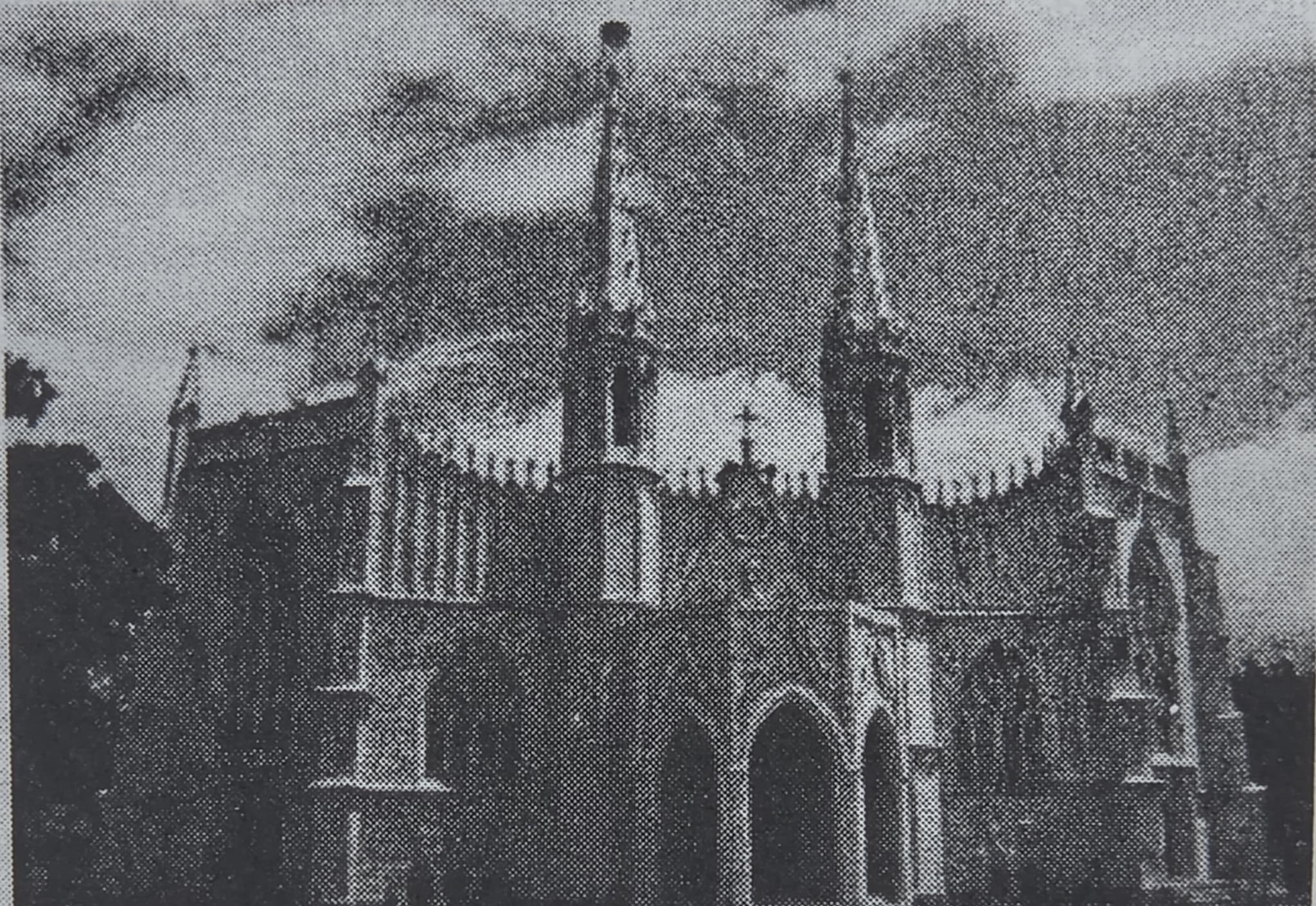 The church in an early parish photograph